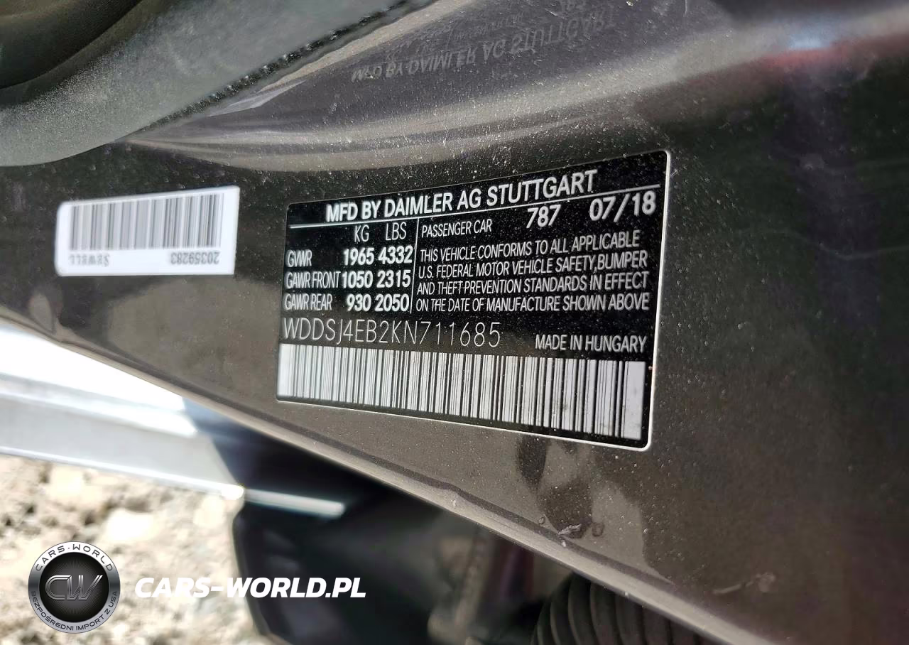 2019 Mercedes-Benz Cla 250 VIN:WDDSJ4EB2KN711685 - 12