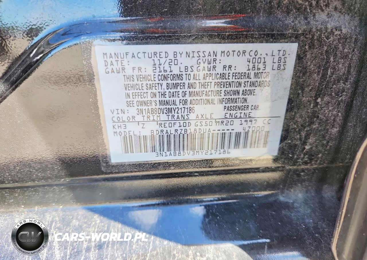 2021 Nissan Sentra Sr VIN:3N1AB8DV3MY217186 - 13