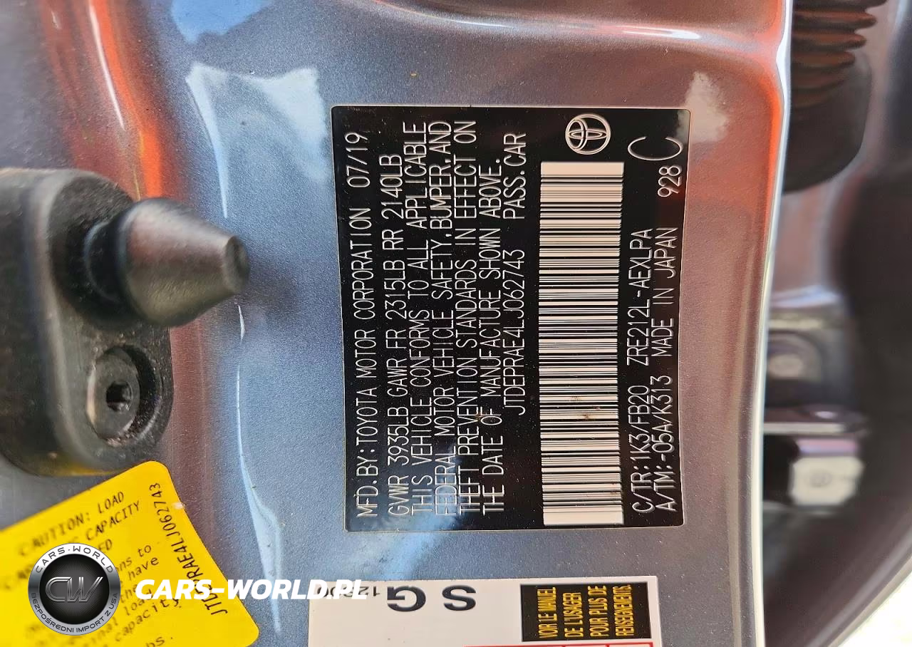 2020 Toyota Corolla Le VIN:JTDEPRAE4LJ062743 - 12