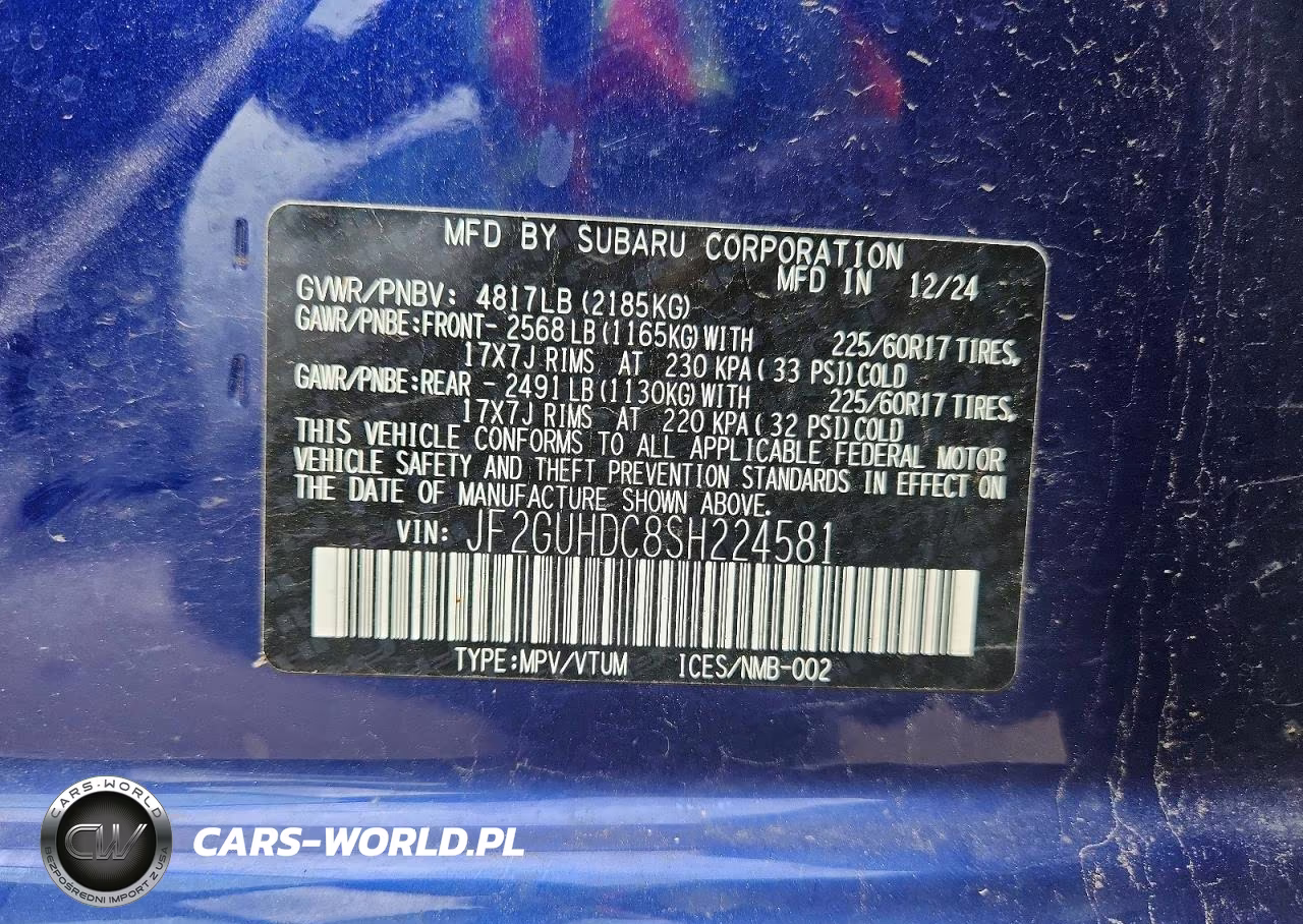 2025 Subaru Crosstrek Premium VIN:JF2GUHDC8SH224581 - 14