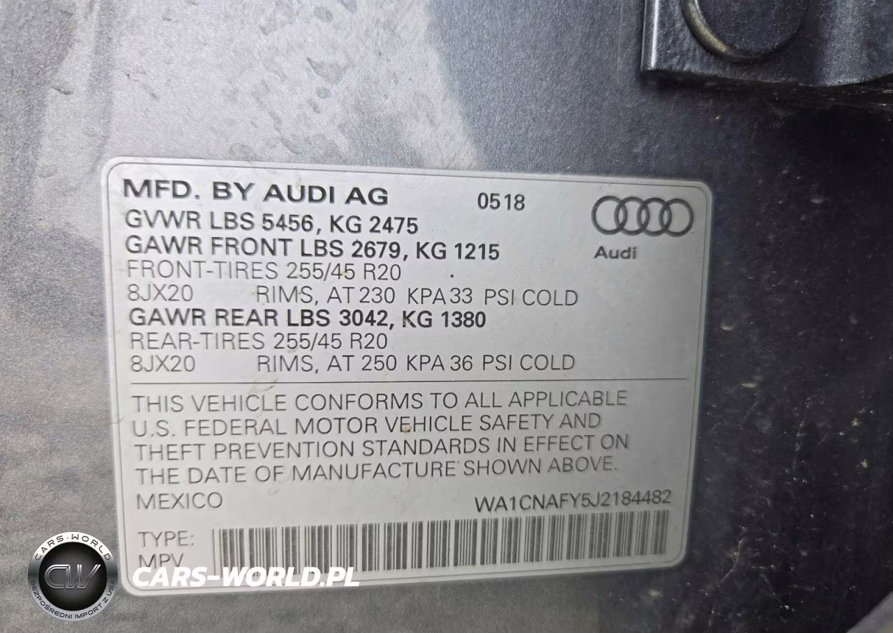 2018 Audi Q5 Prestige VIN:WA1CNAFY5J2184482 - 14