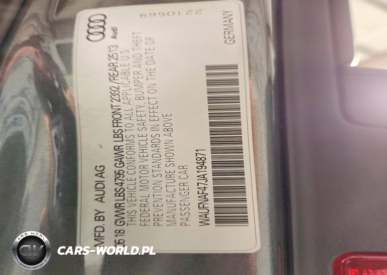 2018 Audi A4 Prestige VIN:WAUFNAF47JA194871 - 12