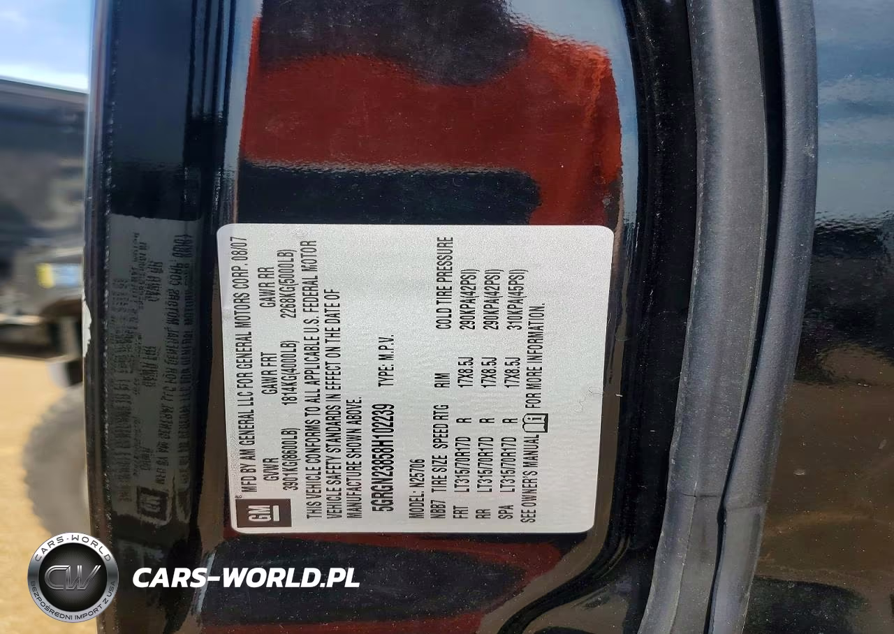 2008 Hummer H2 VIN:5GRGN23858H102239 - 13