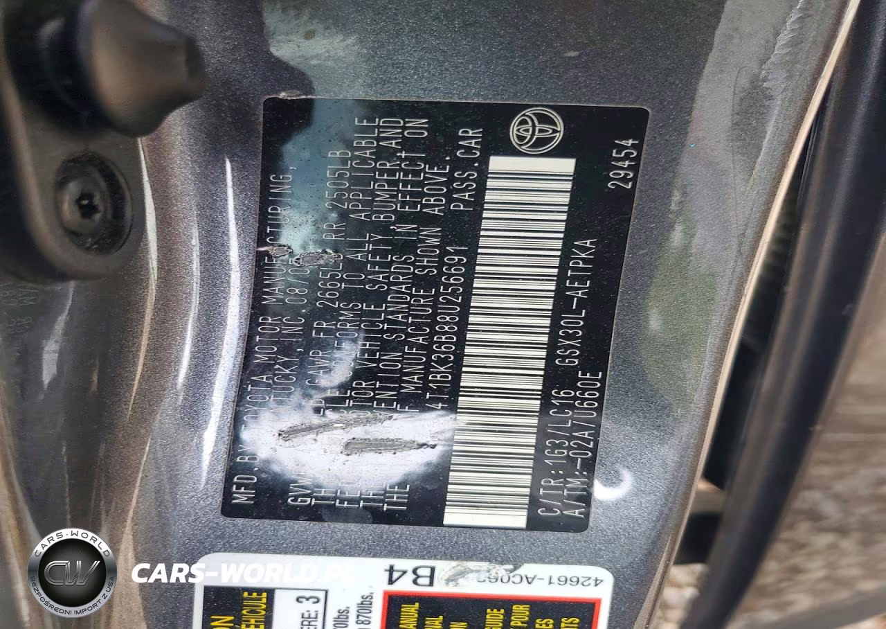2008 Toyota Avalon Limited VIN:4T1BK36B88U256691 - 12