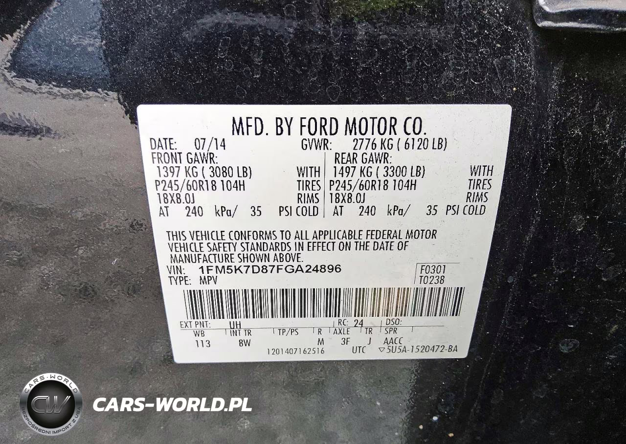 2015 Ford Explorer Xlt VIN:1FM5K7D87FGA24896 - 13