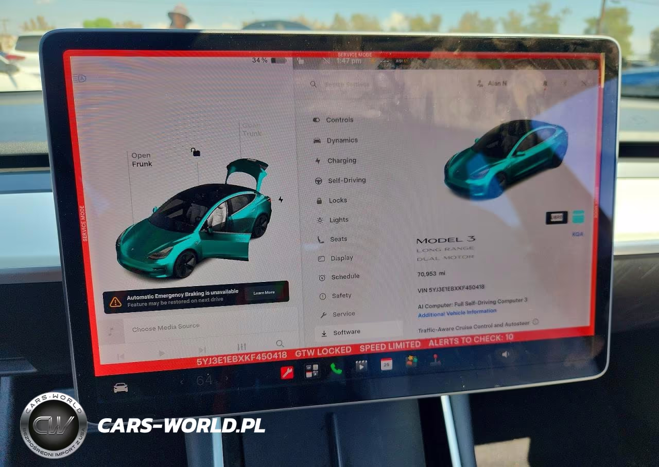 2019 Tesla Model 3 VIN:5YJ3E1EBXKF450418 - 9