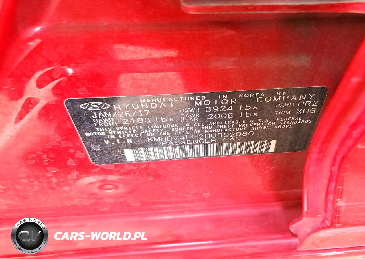 2017 Hyundai Elantra Se VIN:KMHD74LF2HU392080 - 13
