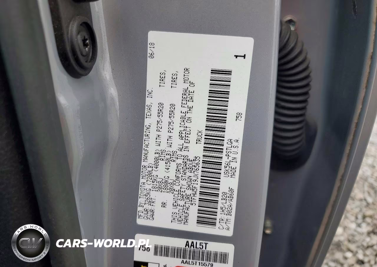 2018 Toyota Tundra Crewmax Limited VIN:5TFHW5F19JX765635 - 12