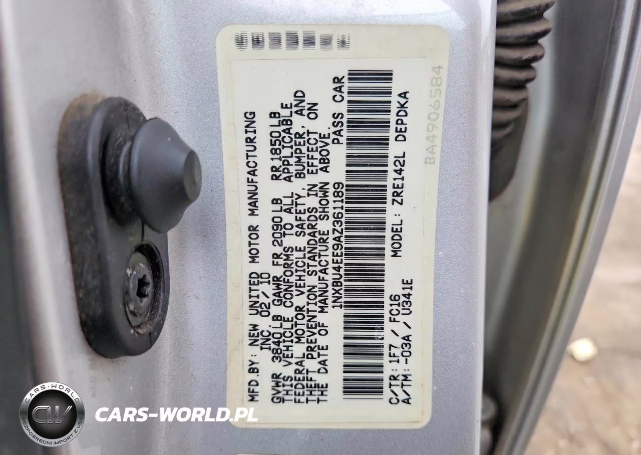 2010 Toyota Corolla Le VIN:1NXBU4EE9AZ361189 - 12