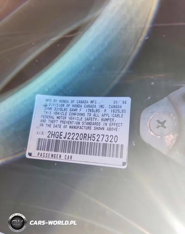 1994 Honda Civic Dx VIN:2HGEJ2220RH527320 - 12