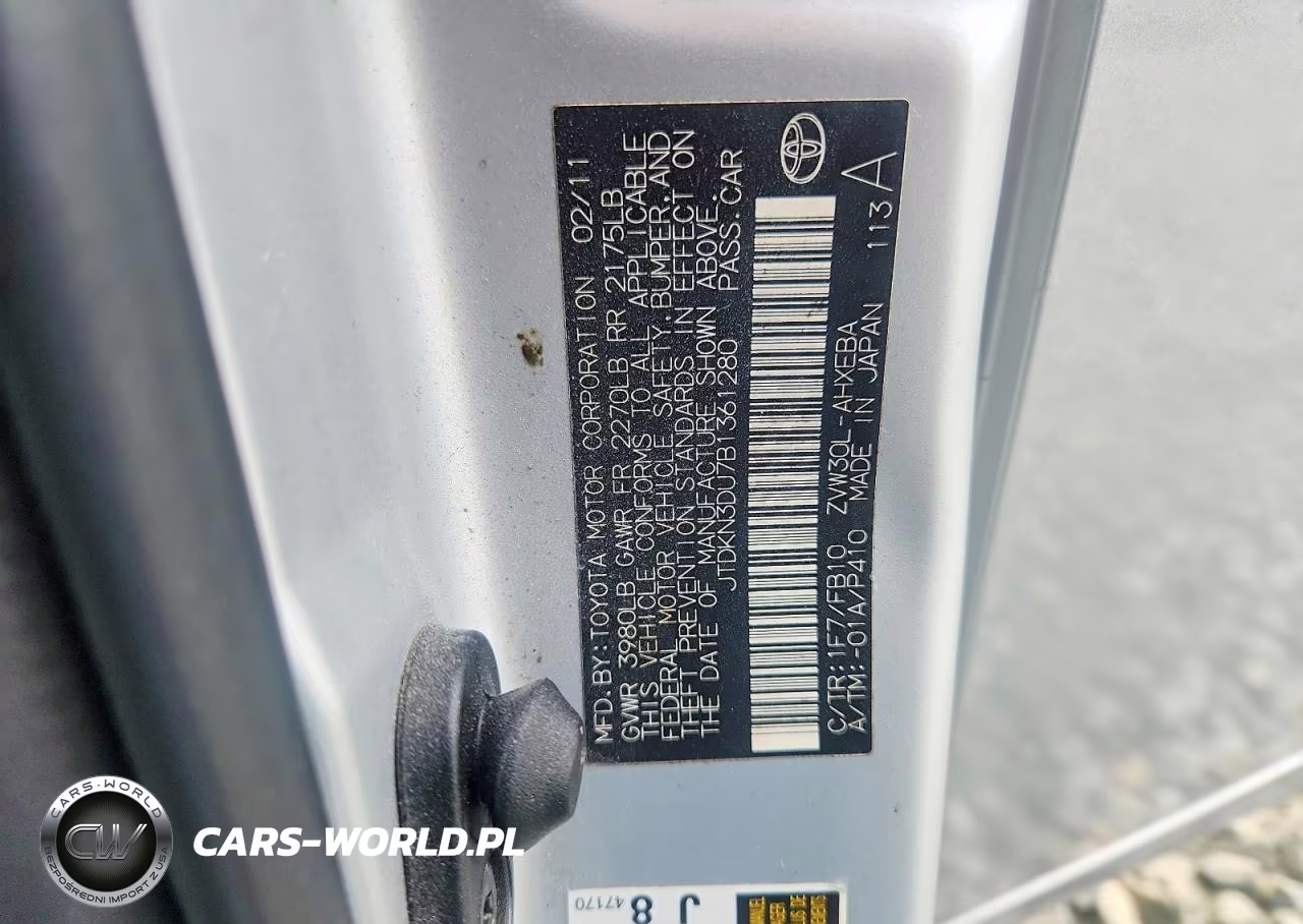 2011 Toyota Prius Two VIN:JTDKN3DU7B1361280 - 12