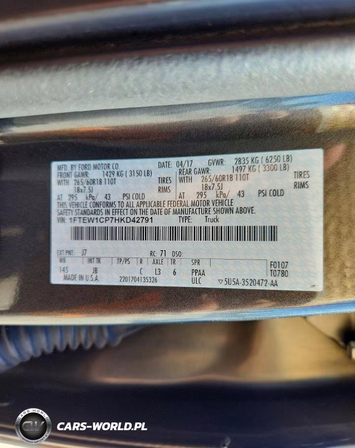 2017 Ford F150 Supercrew VIN:1FTEW1CP7HKD42791 - 12