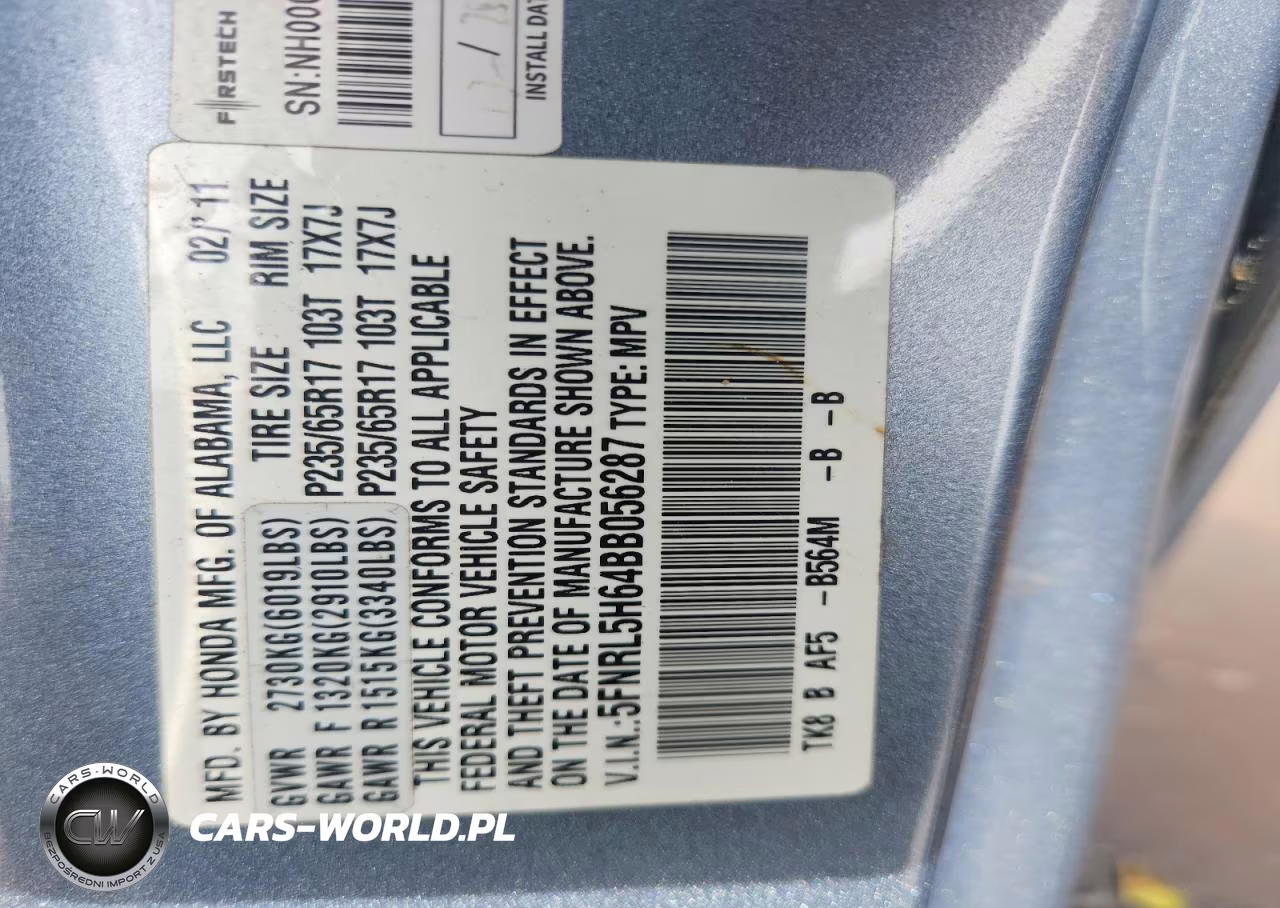 2011 Honda Odyssey Exl VIN:5FNRL5H64BB056287 - 14
