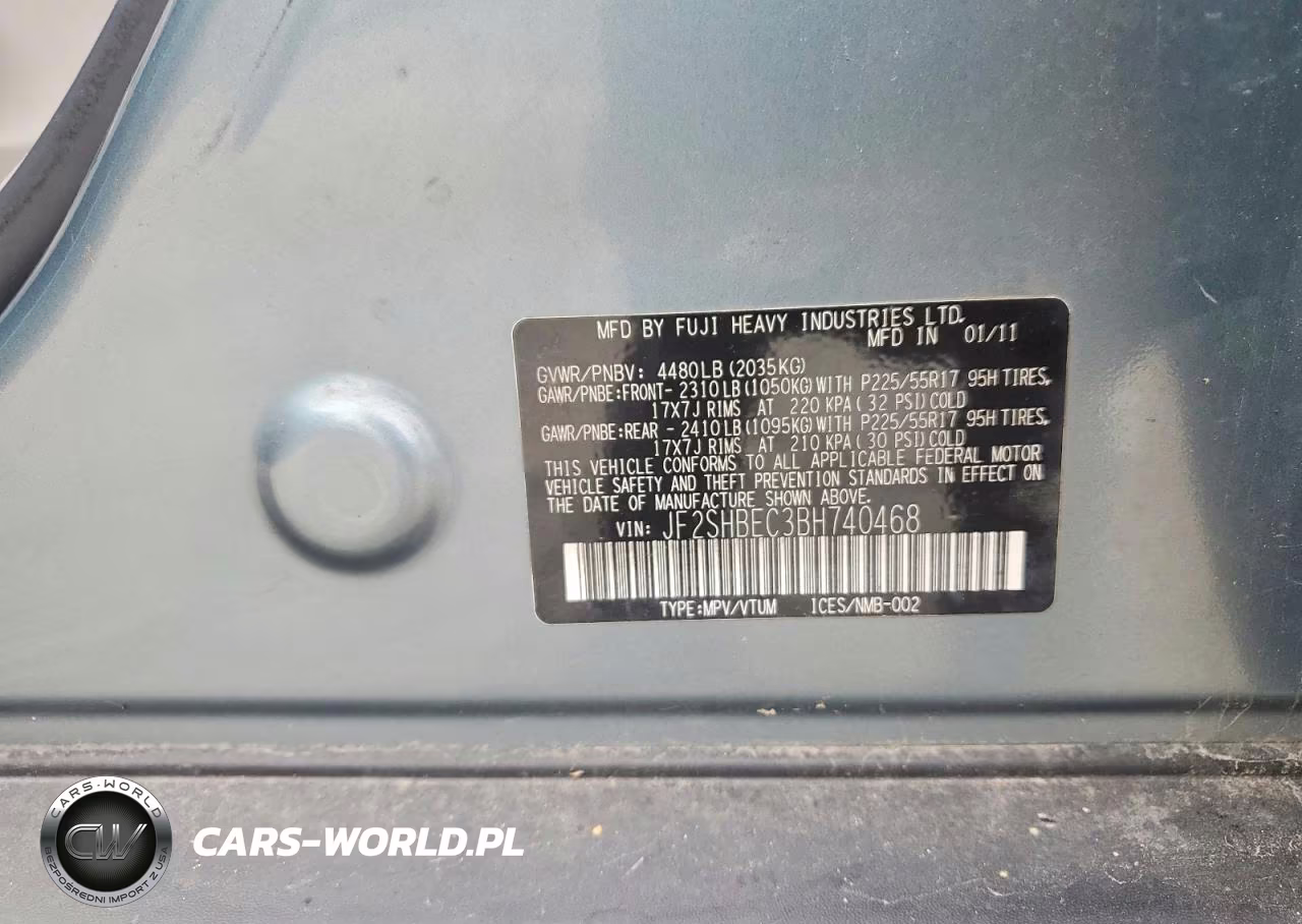 2011 Subaru Forester Limited VIN:JF2SHBEC3BH740468 - 13