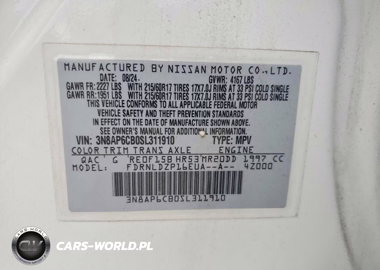 2025 Nissan Kicks Sv VIN:3N8AP6CB0SL311910 - 13