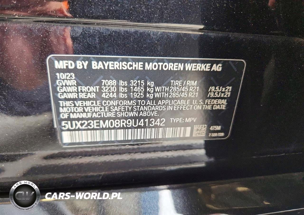 2024 BMW X7 xDrive40I VIN:5UX23EM08R9U41342 - 13