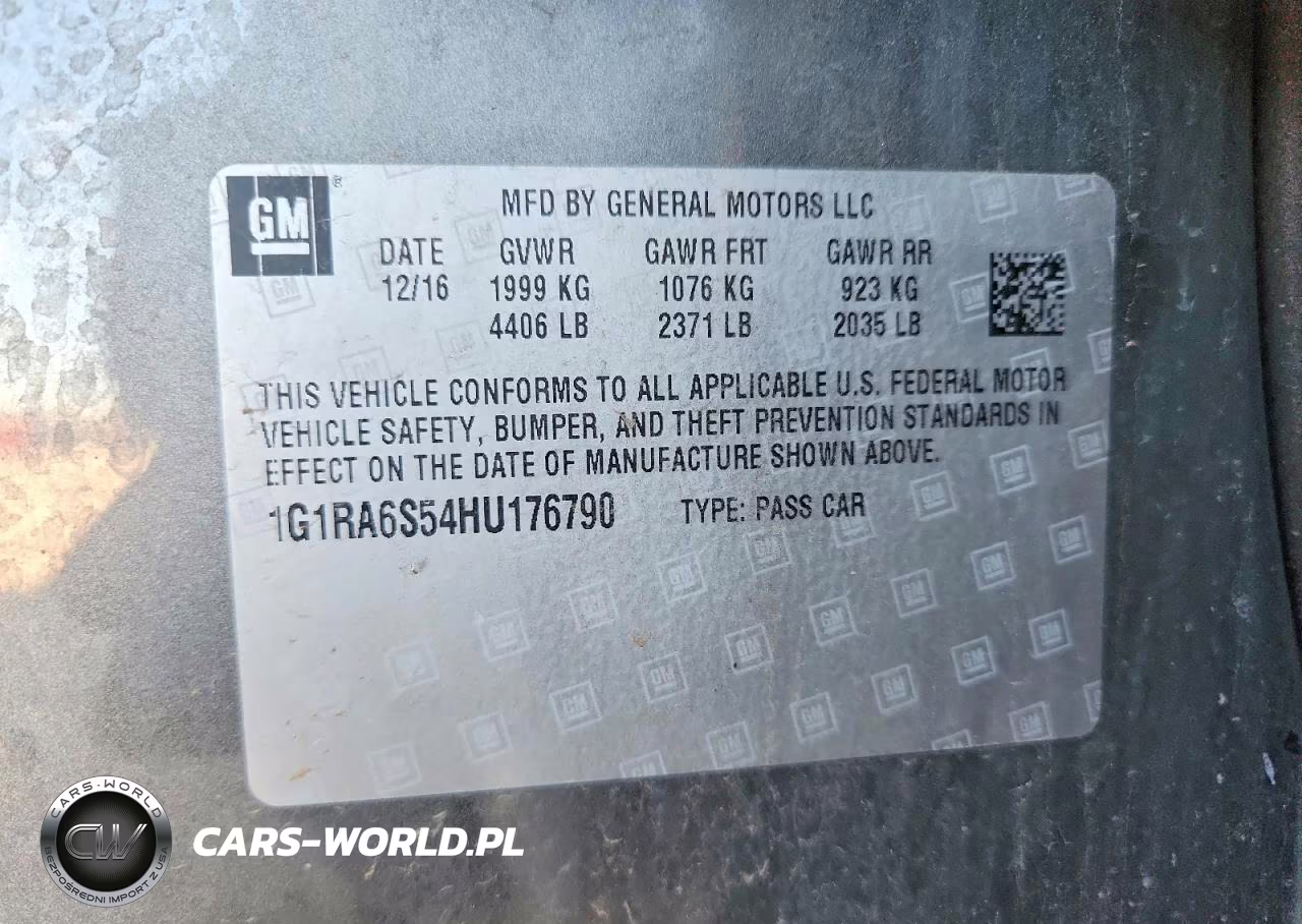 2017 Chevrolet Volt Lt VIN:1G1RA6S54HU176790 - 13