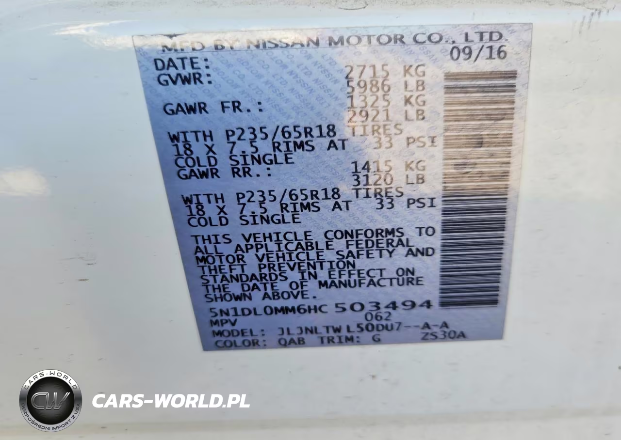 2017 Infiniti Qx60 Base VIN:5N1DL0MM6HC503494 - 14