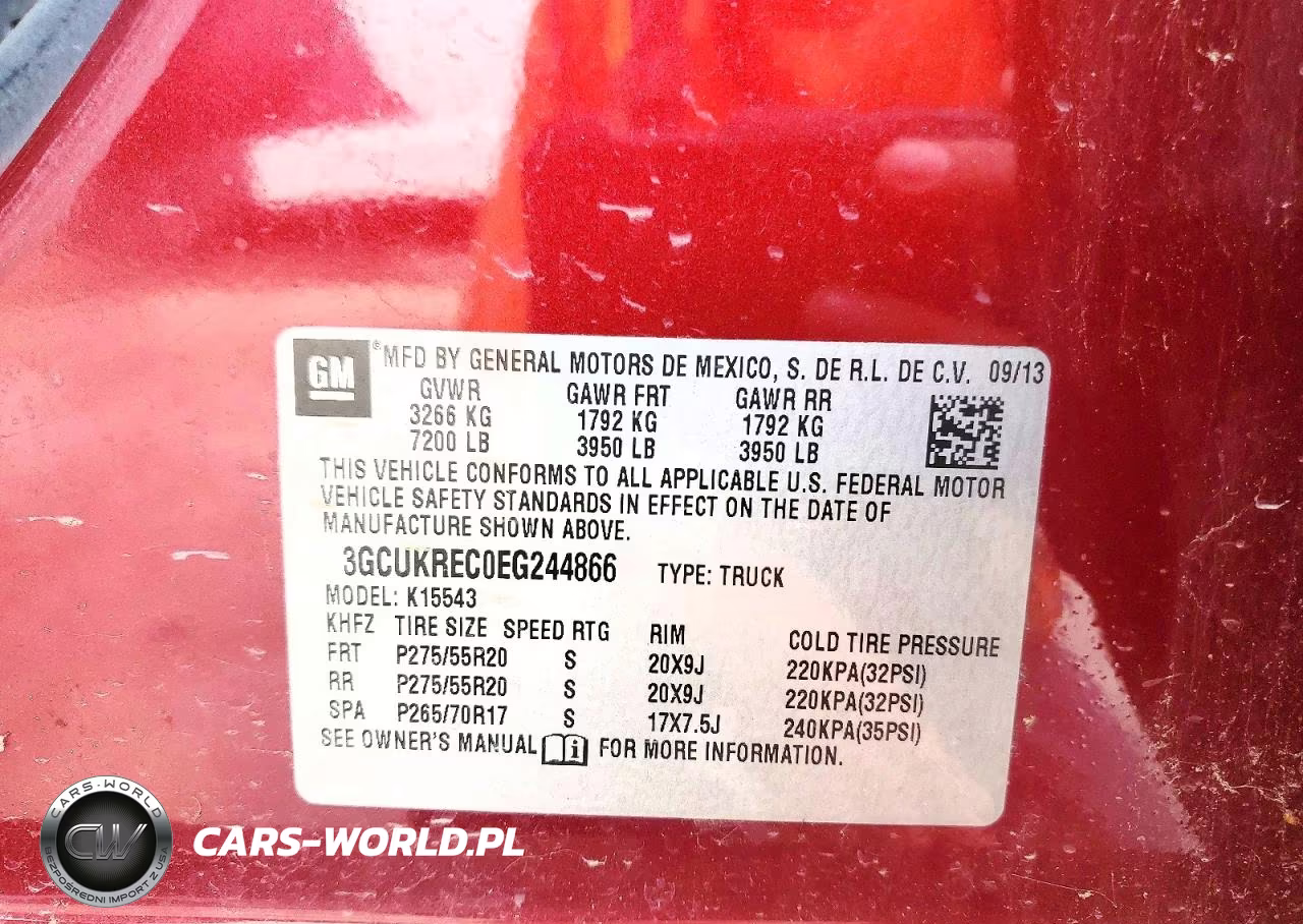 2014 Chevrolet Silverado K1500 Lt VIN:3GCUKREC0EG244866 - 12