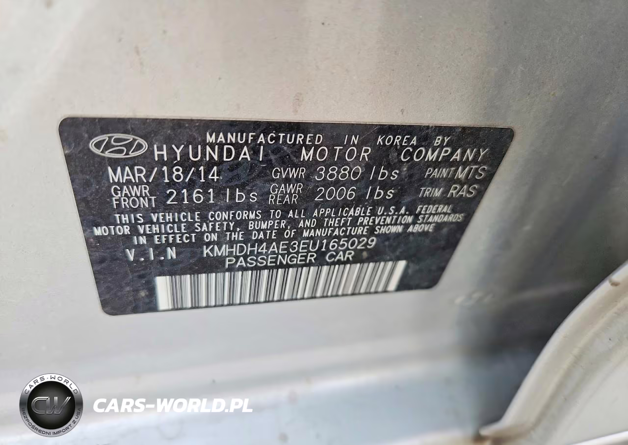 2014 Hyundai Elantra Se VIN:KMHDH4AE3EU165029 - 12