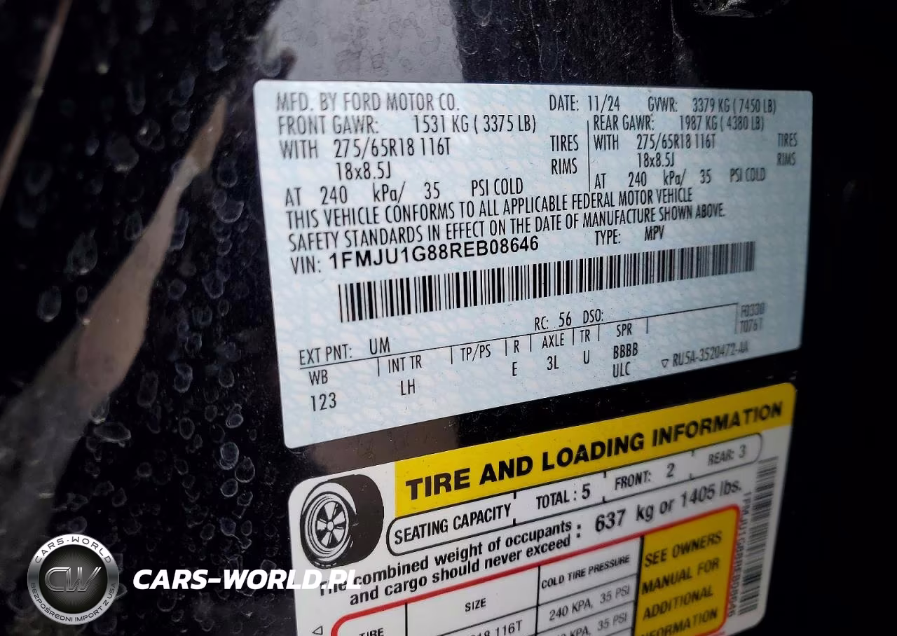 2024 Ford Expedition Xl VIN:1FMJU1G88REB08646 - 13