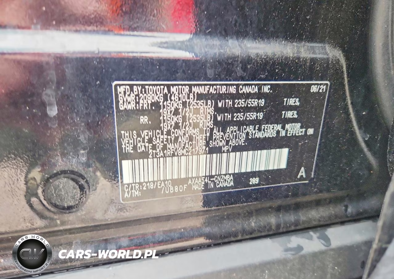 2021 Toyota Rav4 Xle Premium VIN:2T3A1RFV8MC217971 - 13