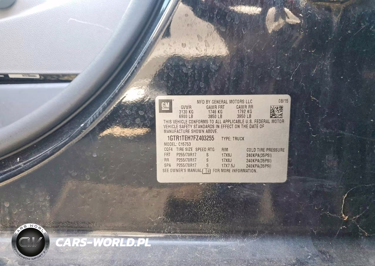 2015 GMC Sierra C1500 VIN:1GTR1TEH7FZ403255 - 12