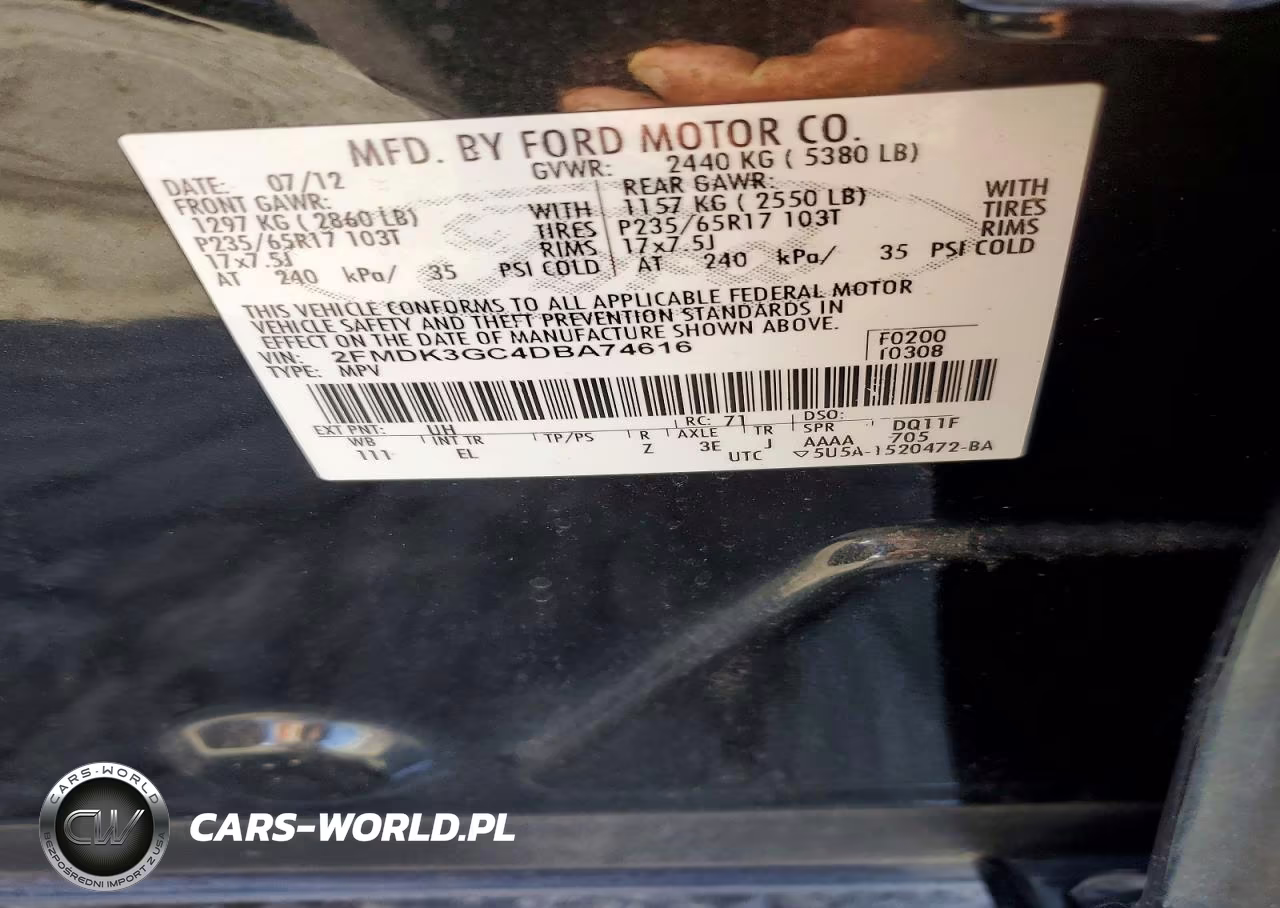 2013 Ford Edge Se VIN:2FMDK3GC4DBA74616 - 13