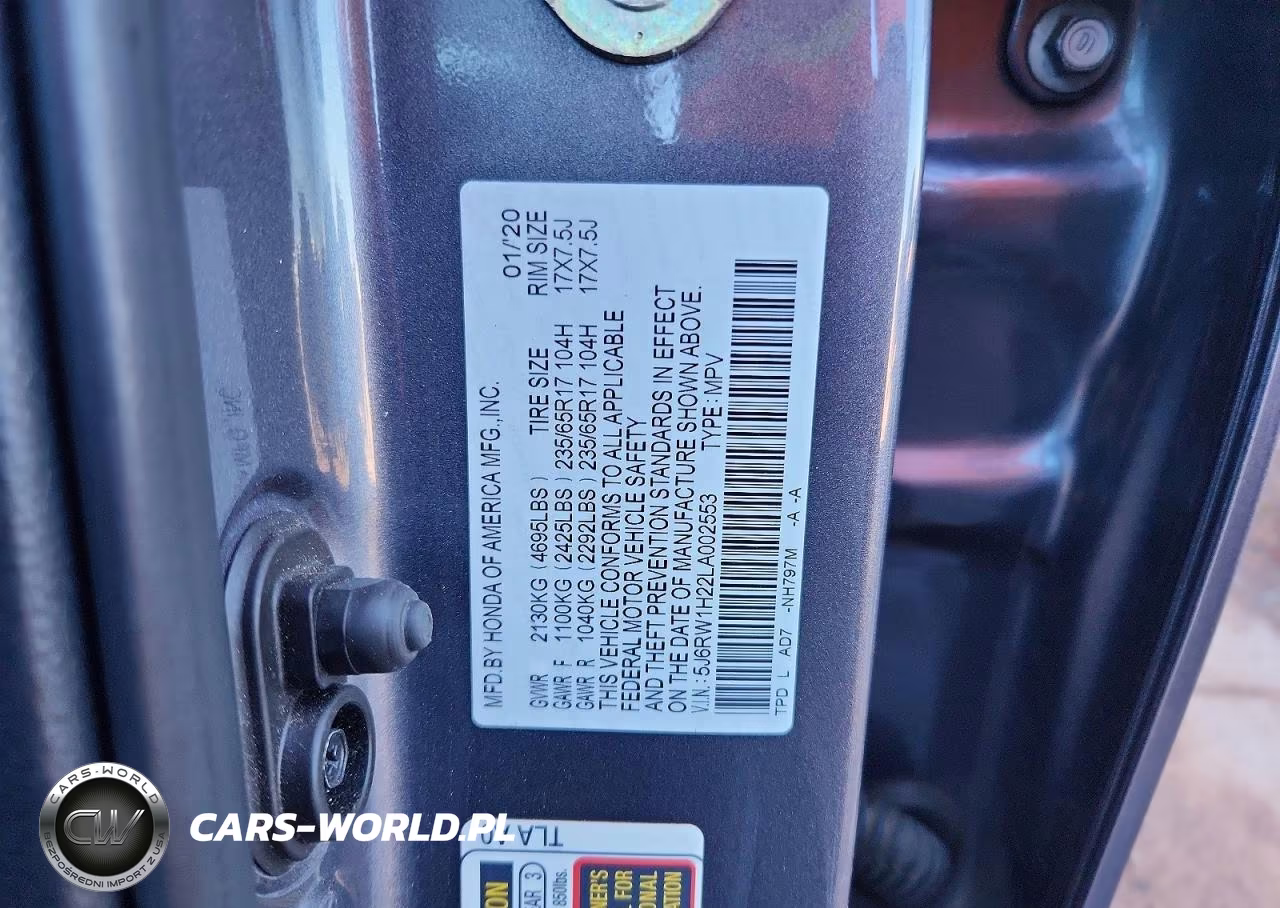 2020 Honda Cr-V Lx VIN:5J6RW1H22LA002553 - 13