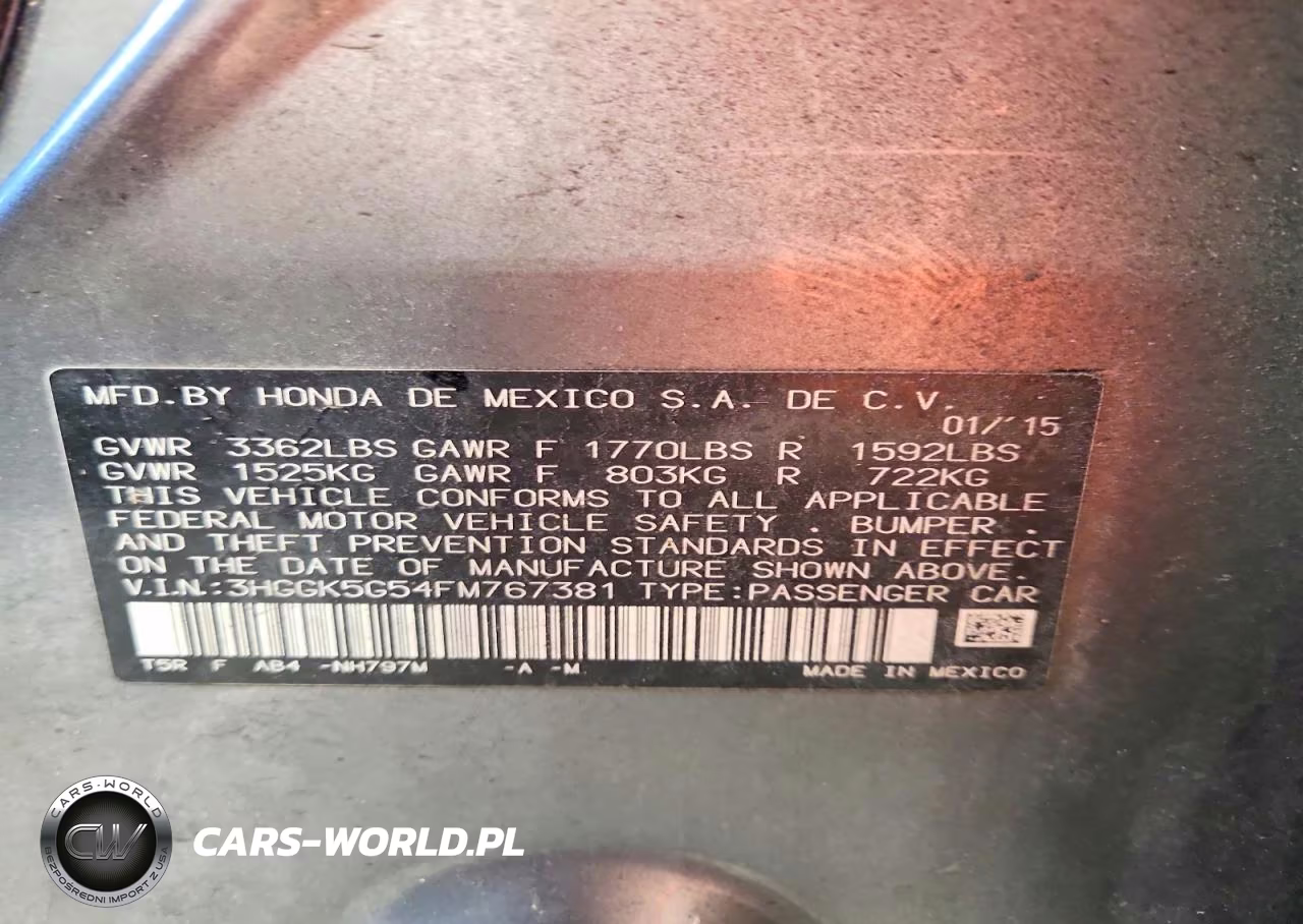 2015 Honda Fit Lx VIN:3HGGK5G54FM767381 - 12