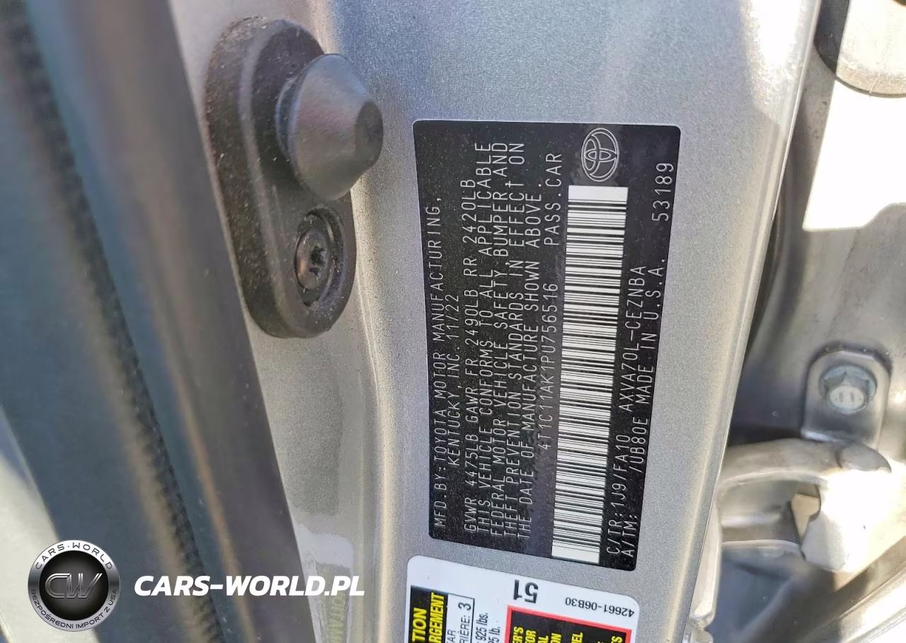 2023 Toyota Camry Le VIN:4T1C11AK1PU756516 - 12