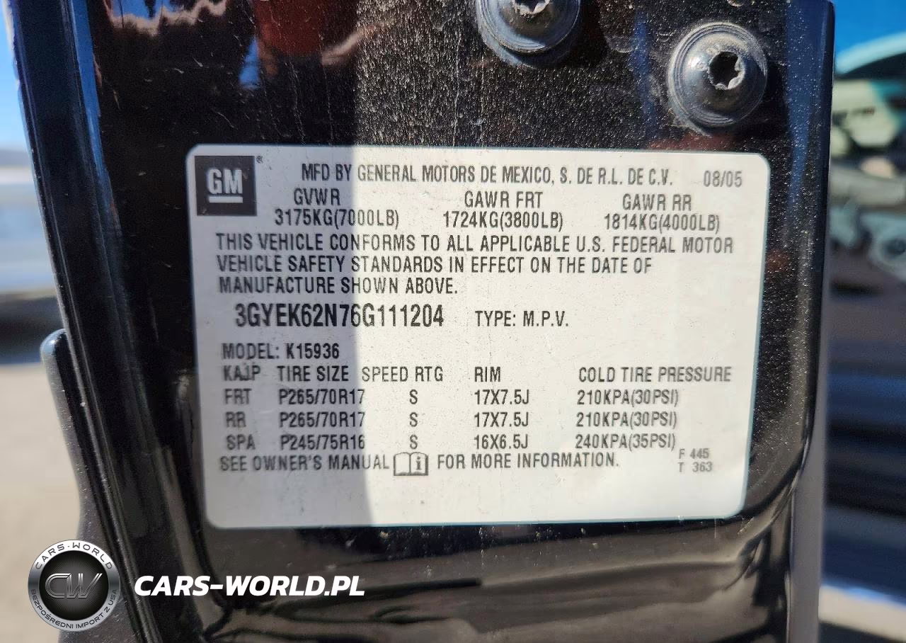 2006 Cadillac Escalade Ext VIN:3GYEK62N76G111204 - 12