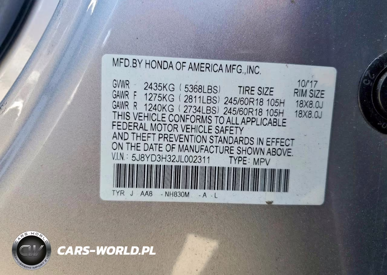 2018 Acura Mdx VIN:5J8YD3H32JL002311 - 14