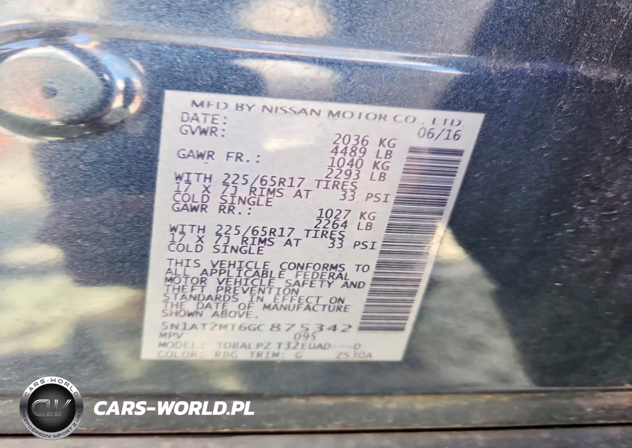 2016 Nissan Rogue S VIN:5N1AT2MT6GC875342 - 13