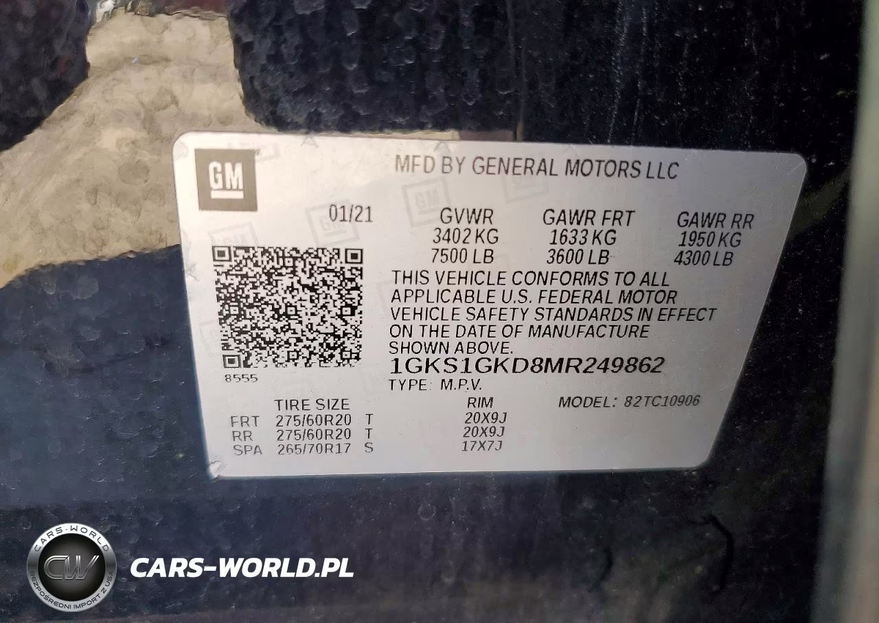 2021 GMC Yukon Xl C1500 Slt VIN:1GKS1GKD8MR249862 - 13