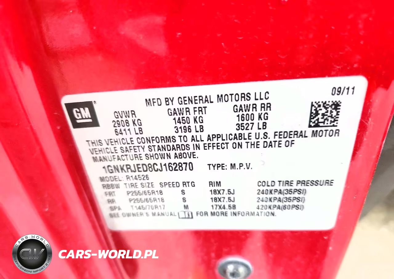 2012 Chevrolet Traverse Lt VIN:1GNKRJED8CJ162870 - 13
