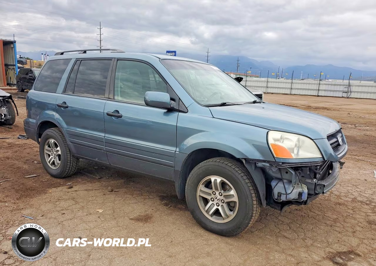 2005 Honda Pilot Ex VIN:2HKYF18435H542427 - 4