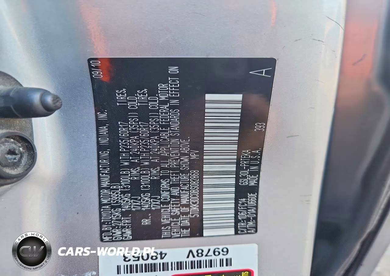 2011 Toyota Sienna Le VIN:5TDKK3DC0BS082868 - 13