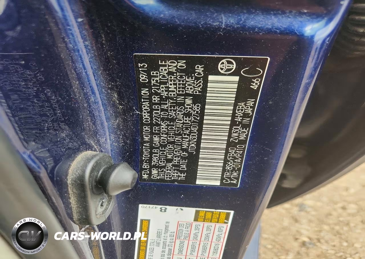 2013 Toyota Prius Three VIN:JTDKN3DU4D1727585 - 13