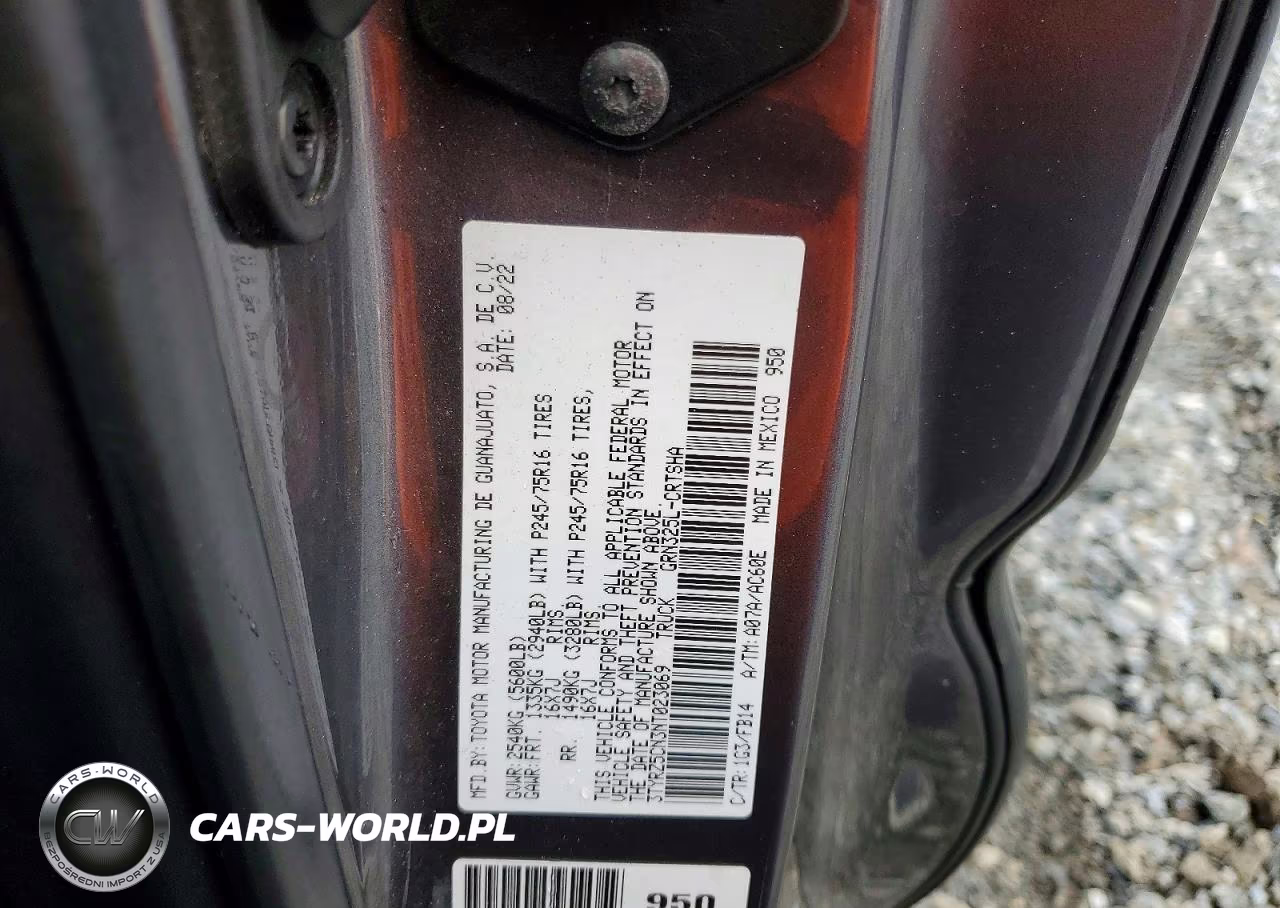2022 Toyota Tacoma Sr V6 VIN:3TYRZ5CN3NT023069 - 12