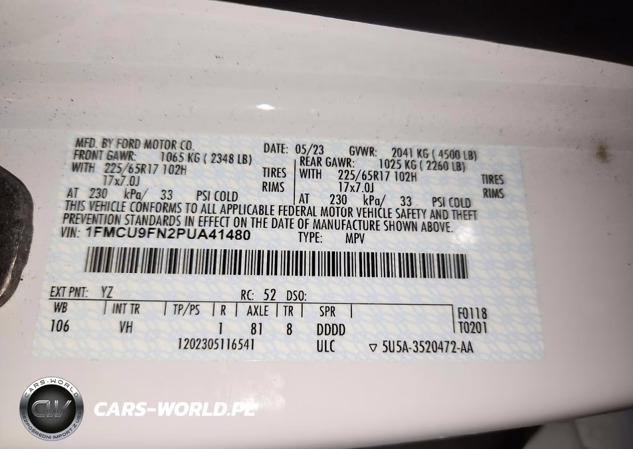 2023 Ford Escape VIN:1FMCU9FN2PUA41480 - 13