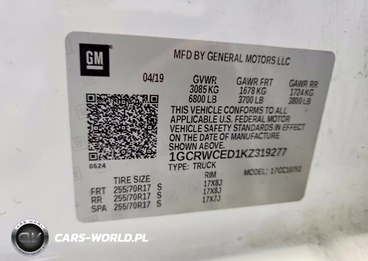 2019 Chevrolet Silverado C1500 Lt VIN:1GCRWCED1KZ319277 - 12