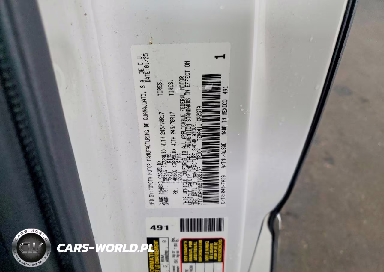 2025 Toyota Tacoma Sr VIN:3TYJDAHN6ST020157 - 12