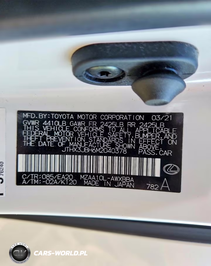 2021 Lexus Ux 200 VIN:JTHX3JBH6M2040378 - 13