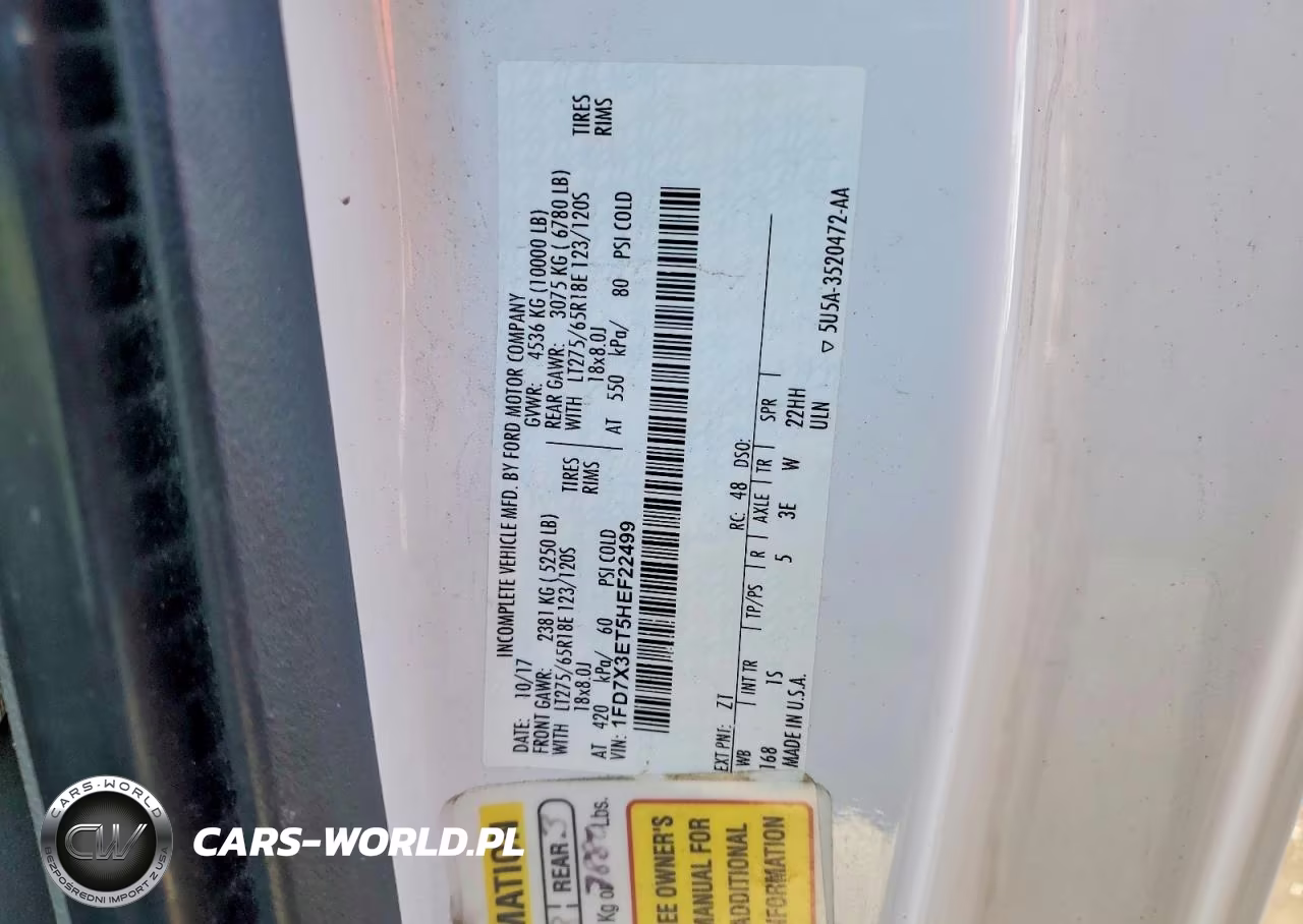 2017 Ford F350 Super Duty VIN:1FD7X3ET5HEF22499 - 13