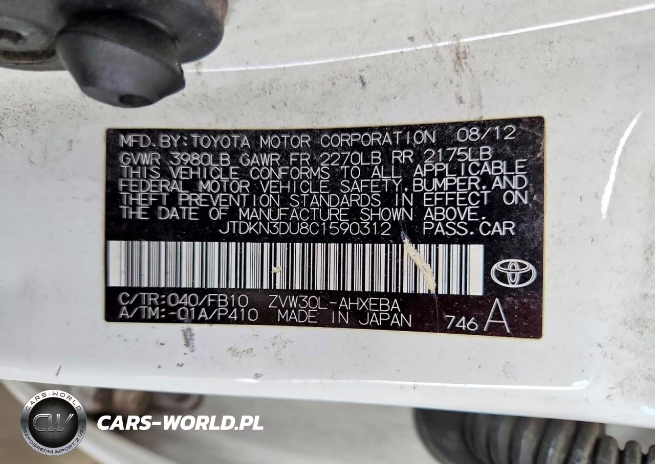 2012 Toyota Prius Two VIN:JTDKN3DU8C1590312 - 12