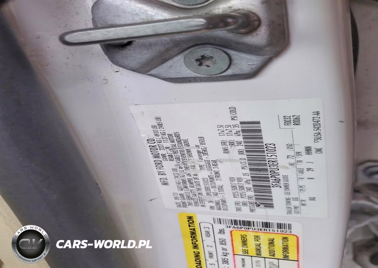 2014 Ford Fusion Se Phev VIN:3FA6P0PU3ER151023 - 12