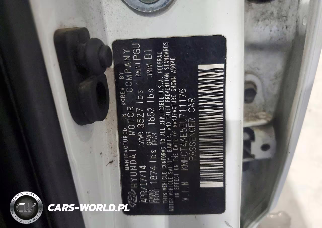2014 Hyundai Accent Gls VIN:KMHCT4AE5EU711176 - 12