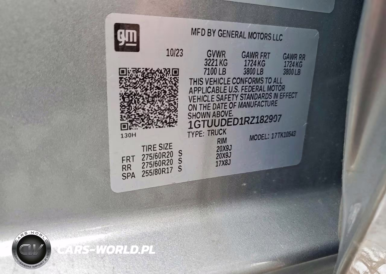 2024 GMC Sierra K1500 Slt VIN:1GTUUDED1RZ182907 - 12