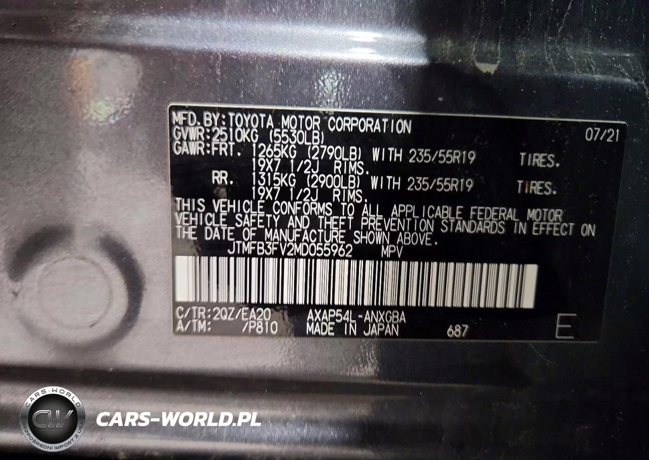 2021 Toyota Rav4 Prime Xse VIN:JTMFB3FV2MD055962 - 13